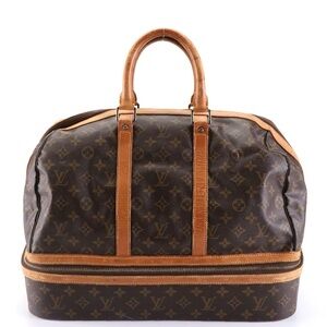 Louis Vuitton Sac Sport Travel Bag in Monogram Canvas and Vachetta Leather
